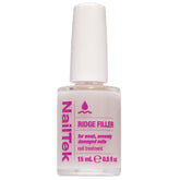 Nail Tek Ridge Filler Formula 4 bottle closeup showing clear finish for smoother nails