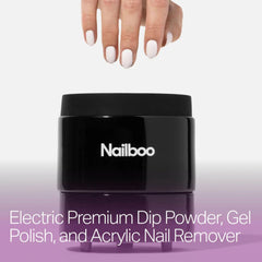 Nailboo heated soak bowl warming acetone for faster soak-off