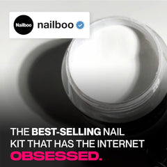 Nailboo Here's a Tip dip color powder bottle for salon-quality color at home