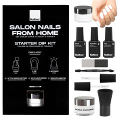 Nailboo Here's a Tip starter kit box open for at-home manicure options