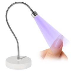 NailFace Flash Cure Lamp gooseneck-setup enables precise, hands-free manicures.
