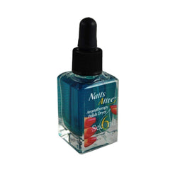 Nails Alive 6 Second Polish Dryer bottle close-up, showcasing fast-dry, shiny nails