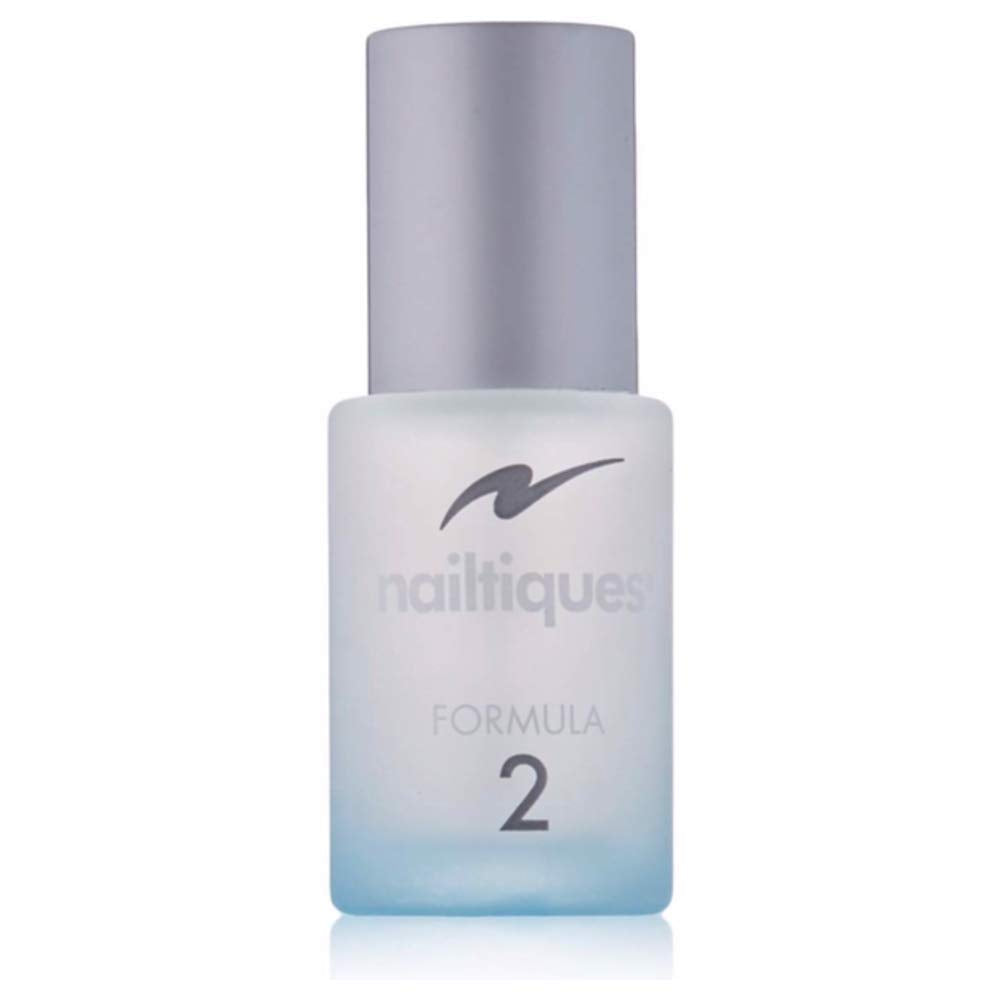 Nailtiques Formula 2 Nail Protein 0-5oz bottle strengthens nails for daily wear.
