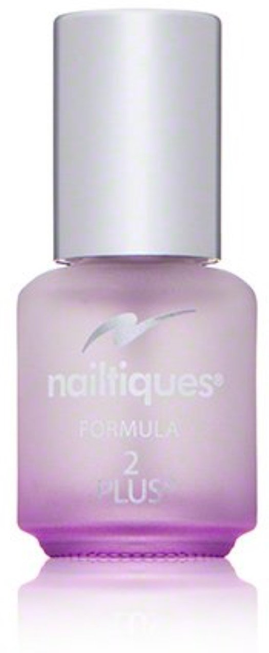 Nailtiques Nail Protein Formula 2 Plus bottle showing daily strengthening for nails.
