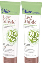 Nair Leg Mask clay-exfoliate tube front for smoother legs