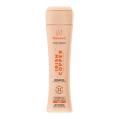 Naissant Irish Copper Hair Toning Mask bottle pour for vivid copper color refresh