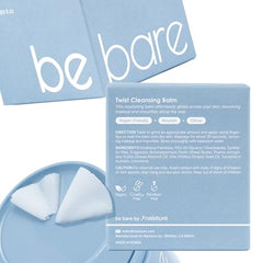 Naisture Bebare cleansing balm jar swatch shows rich, nourishing texture for hydrating cleanse.