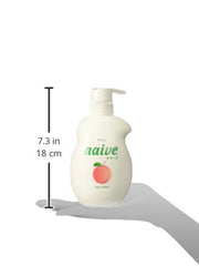 Naive KRACIE peach packaging emphasizes plant-based formula