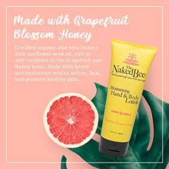 The Naked Bee lotion pump for easy, mess-free application and quick hydration.