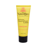 The Naked Bee grapefruit honey lotion tube showcases travel-size packaging for on-the-go hydration.