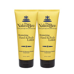 The Naked Bee Lavender Beeswax Absolute Lotion bottle for silky hands and smooth skin.