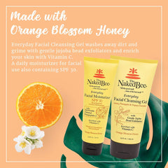 The Naked Bee orange blossom honey SPF30 moisturizer tube for daily hydration and sun protection