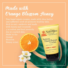 The Naked Bee Orange Blossom Honey ceramide3 texture-rich-lotion reveals creamy, nourishing consistency.