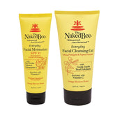 The Naked Bee orange blossom cleansing gel bottle for gentle exfoliation and cleansing