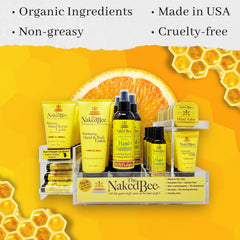 The Naked Bee Orange Blossom Foot Balm application on dry heels