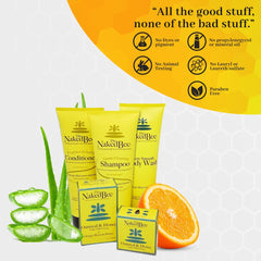 The Naked Bee Orange Blossom Foot Balm roller bottle ready to roll