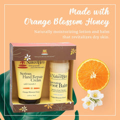 The Naked Bee Orange Blossom Hand Repair Cream texture close-up for nourishment