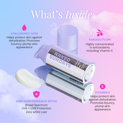 Naked Sundays CabanaClear SPF50 under-eye friendly labeling and gentle design