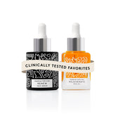Naked & Thriving Renew serum bottle delivering hydration for a radiant glow