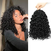 Naniciar Gogo Curl Crochet Hair 12 inch front view for natural volume