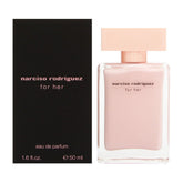 Narciso Rodriguez For Her EDP bottle close-up for everyday elegance and confidence.
