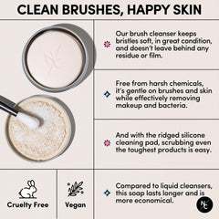 Narrative Cosmetics natural ingredients: avocado, jojoba, argan, and almond oils nourish bristles.
