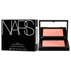 NARS Deep Throat application brush overlay demonstrates sheer, buildable color