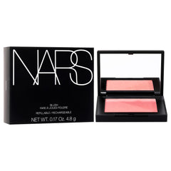 NARS Orgasm full-size blush compact front view for everyday flattering flush.