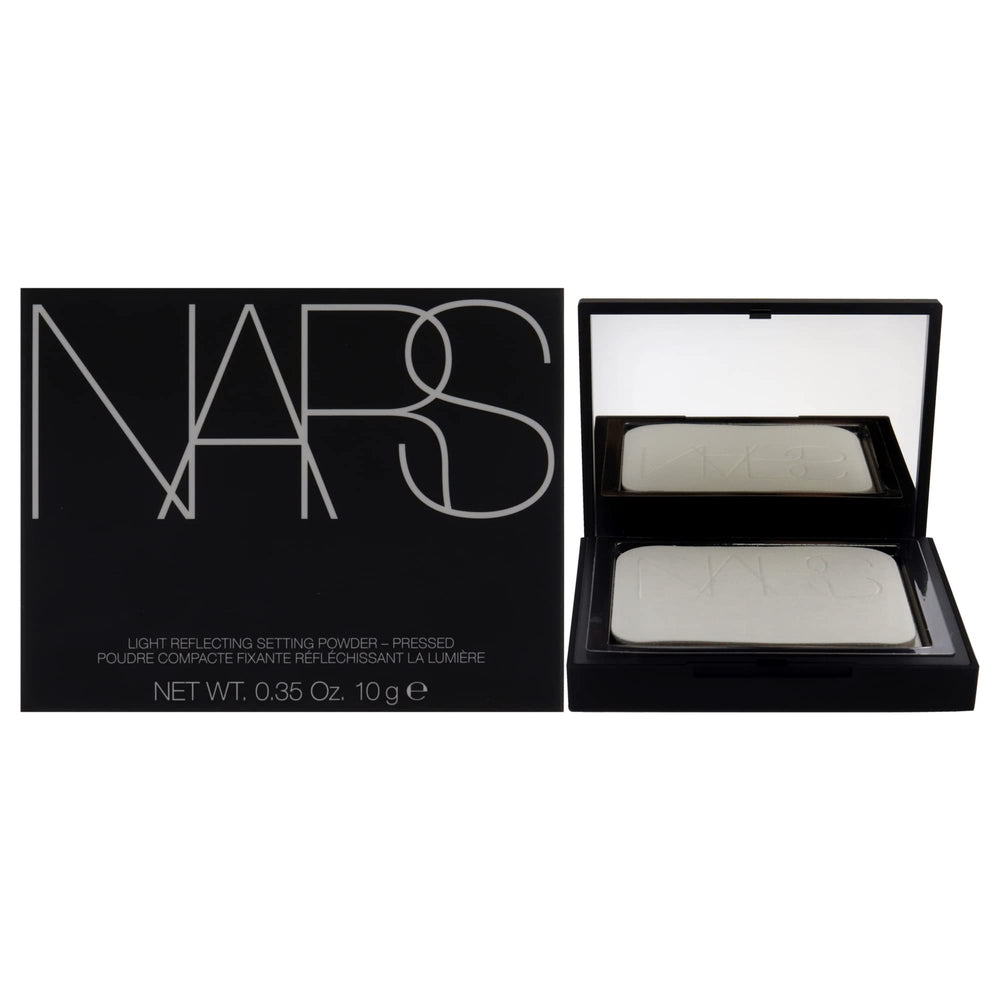 NARS Translucent Crystal powder compact with mirror for precise, weightless finish.