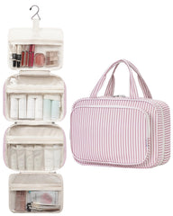 Narwey large-capacity design fits shampoo, conditioner, and makeup on trips.