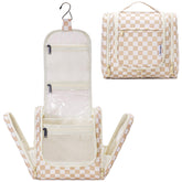 Narwey large hanging toiletry bag front view shows compact travel-friendly design.