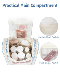 Narwey mesh pockets keep items visible and separated for quick packing.