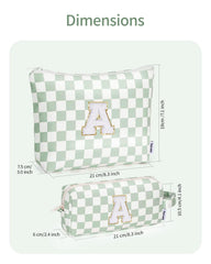 Narwey two-piece makeup bag set in different sizes for versatile use