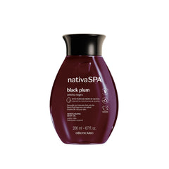 NATIVA SPA Black Plum Body Oil bottle closeup highlighting nourishing hydration