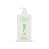 Native Body Lotion bottle with cucumber mint for cooling daily hydration.
