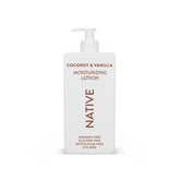 Native Body Lotion shea butter moisture close-up signals deep hydration.