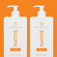Native Body Lotion two-pack on-packaging shows seasonal care value.