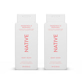 Native Body Wash bottle pour demonstrates gentle cleansing for all skin types