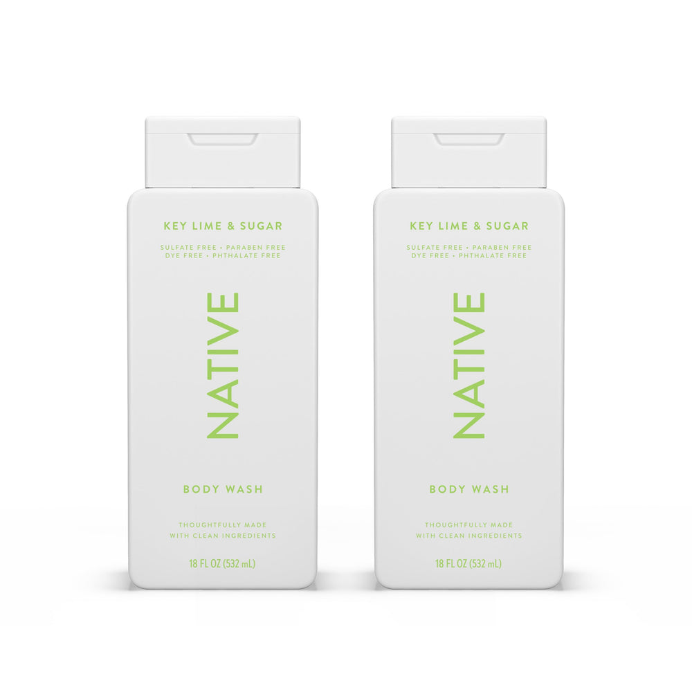 Native Body Wash Key Lime Sugar lather offers refreshing shower and hydrated skin