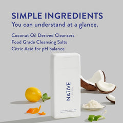 Native Body Wash vegan cruelty-free label emphasizes clean ingredients you can trust.