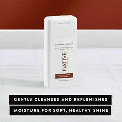 Native Coconut & Vanilla Mini shampoo lather forming creamy cleansing foam