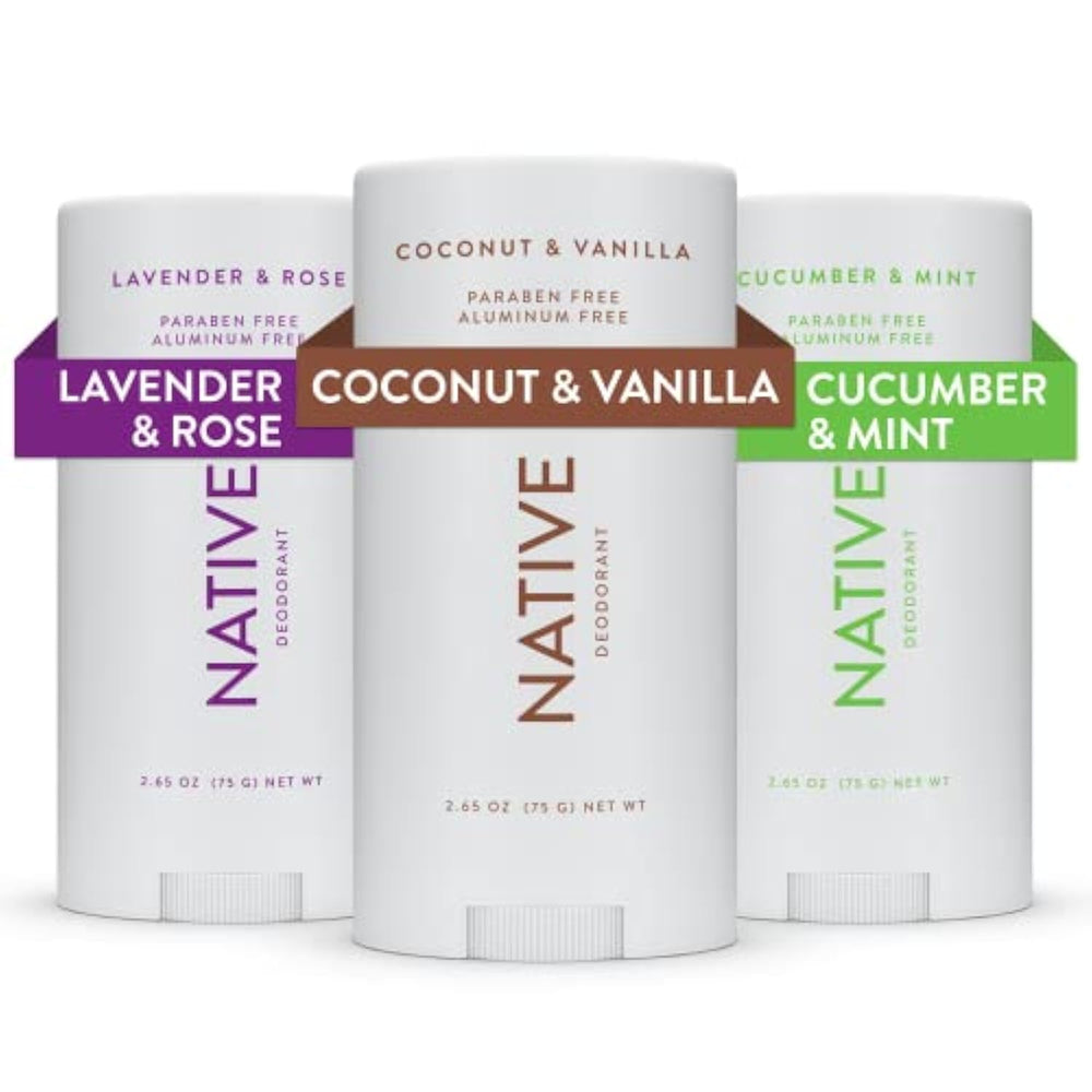 Native Classic 3-pack packshot shows long-lasting freshness for all-day use.