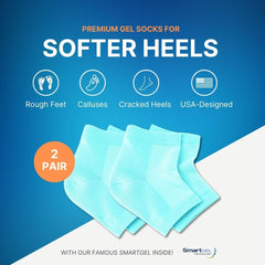 NatraCure breathable heel sleeves showing vented fabric for all-day comfort.