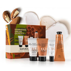 Natura Castanha oil bottle offers deep hydration from omega-rich Castanha oil.