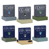 Natural American Men’s Soap six-pack packaging highlights premium natural ingredients for daily grooming.