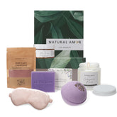 Natural Amor Los Angeles spa gift set lavender soap with gift box offers peaceful at-home pampering.