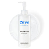 Natural Aqua Gel Cure bottle with pump for gentle exfoliation and smoother skin.