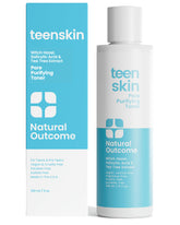 Natural Outcome Acne Clarifying Face Toner bottle supports teen oil control.