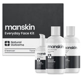 Natural Outcome Mens Skin Care Kit box front for gifting and daily grooming.