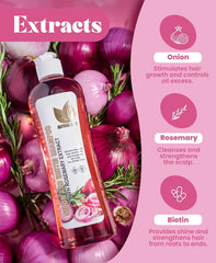 Natural Sant leave-in treatment applied to damp hair for smoother strands.